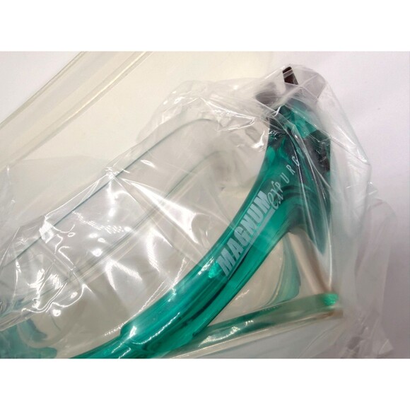 Sherwood Scuba Magnum Ex Purge Diving Mask Teal Silicone Hard Storage Case New - Picture 5 of 8